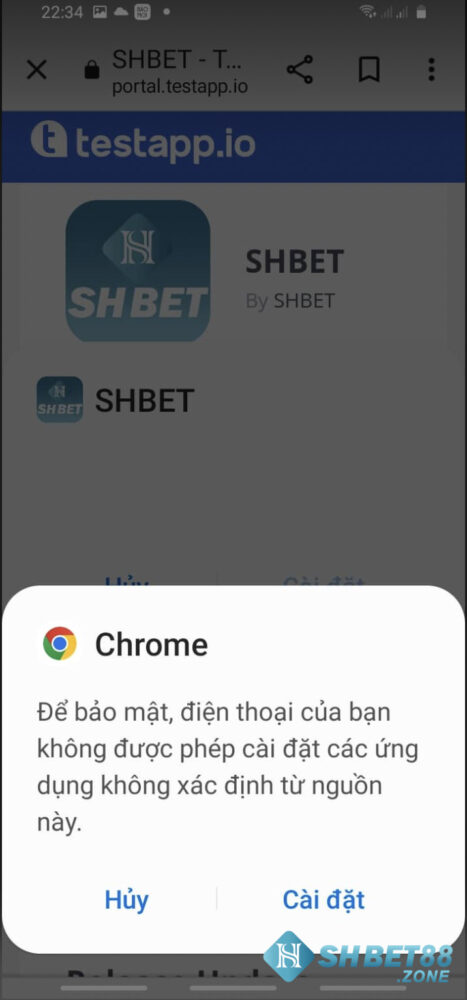 Hướng dẫn cách tải app Shbet chi tiết trên iOS và Android 16 Chọn Cài đặt