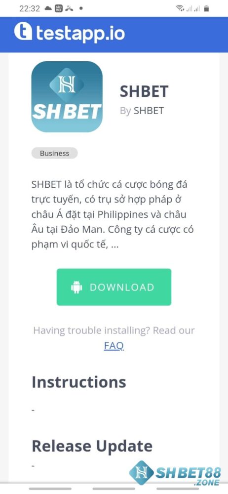Hướng dẫn cách tải app Shbet chi tiết trên iOS và Android 12 Chọn Download