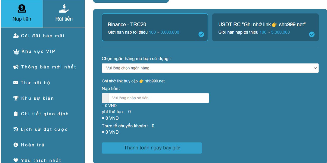 Shbet – Trang Chơi Nhà Cái SHBET.COM Chính Thức 33 Nạp tiền Shbet88 qua Crypto
